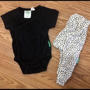 Parade Black Organic Onesie & Pant Set